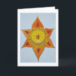 Mandala orange feiertagskarte<br><div class="desc">Mandala orange für Kreativität,  Leidenschaft</div>