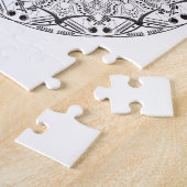 Mandala. Orientalisches Rundmuster Puzzle (Seite)