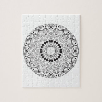 Mandala. Orientalisches Rundmuster Puzzle