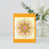 Mandala Original Zeichnend Postkarte (Stehend Vorderseite)