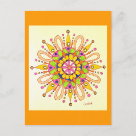 Mandala Original Zeichnend Postkarte