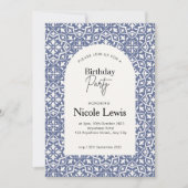 Mandala Ornament & Arabischer Muster Lavendel Einladung (Vorderseite)