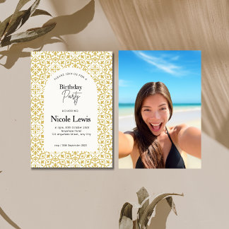 Mandala Ornament & Arabisches Muster Einladung Fot