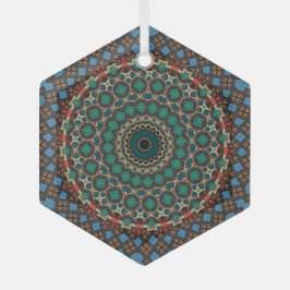 Mandala Ornament Aus Glas