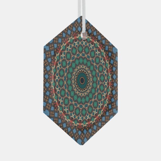 Mandala Ornament Aus Glas (Vorderseite Rechts)