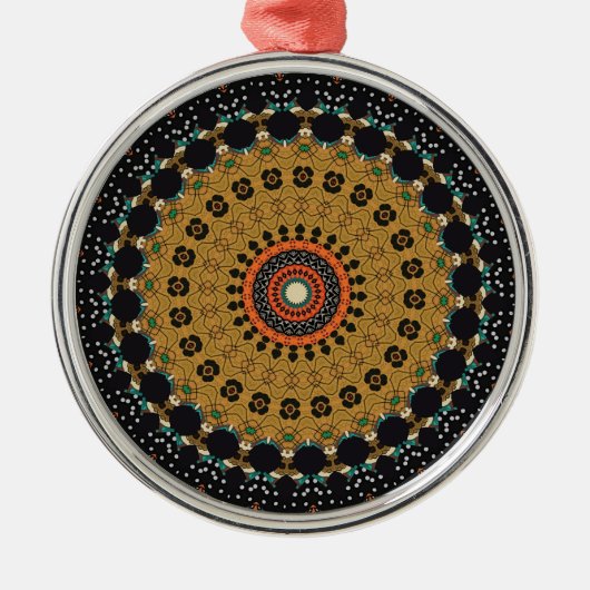 Mandala Ornament Aus Metall (Vorne)