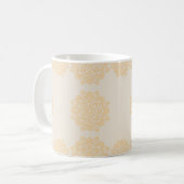 Mandala Ornament Blume Tasse (Vorderseite Links)