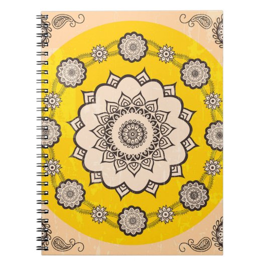 Mandala Ornamental: Ethnic Style Design. Notizblock (Vorderseite)