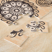 Mandala Ornamental: Ethnic Style Design. Puzzle (Seite)