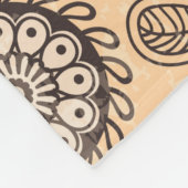 Mandala-Ornamentaldesign, ethnischer Stil Fleecedecke (Ecke)