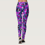 Mandala Overlapping Circles Pattern Leggings (Rückseite)