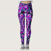 Mandala Overlapping Circles Pattern Leggings (Vorderseite)