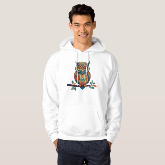 Mandala Owl Hoodie (Vorne ganz)