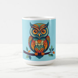 Mandala Owl Kaffeetasse