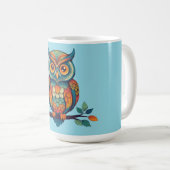 Mandala Owl Kaffeetasse (VorderseiteRechts)