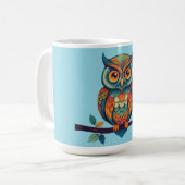 Mandala Owl Kaffeetasse (Vorderseite Links)