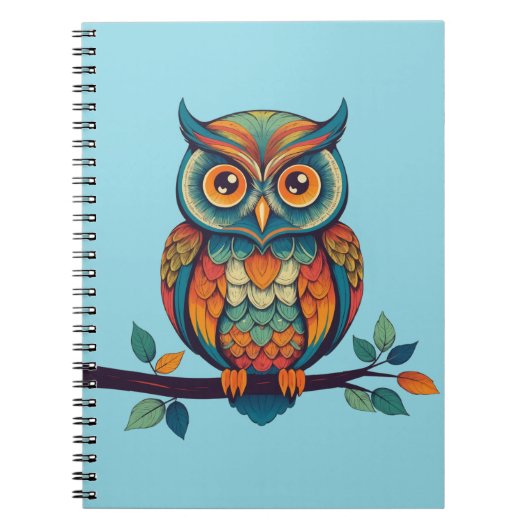 Mandala Owl Notizblock (Vorderseite)