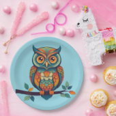 Mandala Owl Pappteller (Party)