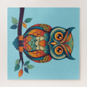Mandala Owl Puzzle (Horizontal)