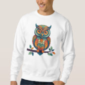 Mandala Owl Sweatshirt (Vorderseite)