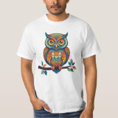 Mandala Owl T-Shirt (Vorderseite)