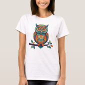Mandala Owl T-Shirt (Vorderseite)