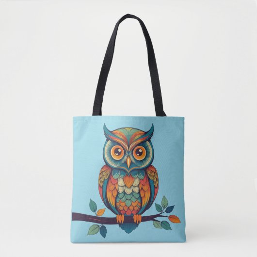 Mandala Owl Tasche (Vorderseite)