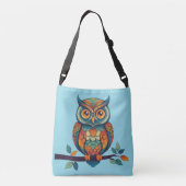 Mandala Owl Tragetaschen Mit Langen Trägern (Rückseite)