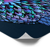 Mandala Owl Wall Art Poster (Ecke)