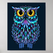 Mandala Owl Wall Art Poster (Vorne)