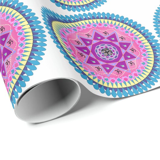 Mandala-Packpapier Geschenkpapier (Rolleneckpunkt)