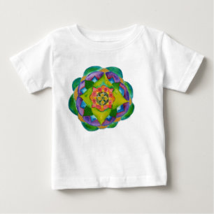 Mandala Painting Säugling T - Shirt, White Baby T-shirt