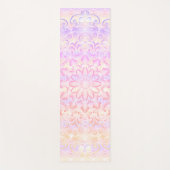 Mandala Pale Pink & Orange Yogamatte (Vorderseite)