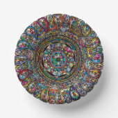 Mandala Paper Bowl Pappteller (Vorderseite)