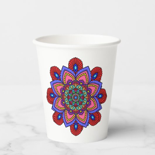 Mandala paper cup pappbecher (Vorderseite)