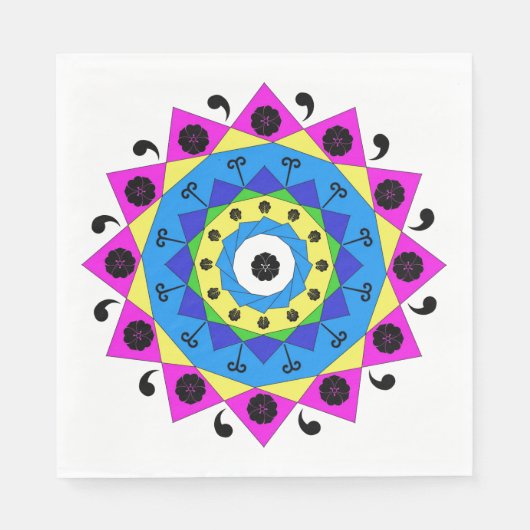 Mandala Paper Napkin Serviette (Vorderseite)