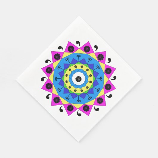 Mandala Paper Napkin Serviette (Ecke)