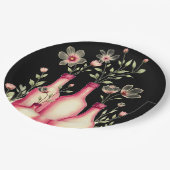 Mandala paper plate gold pappteller (Schrägansicht)