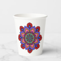 Mandala-Papierbecher