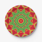 Mandala Papierplatte Pappteller (Vorderseite)