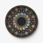 Mandala Pappteller (Vorderseite)