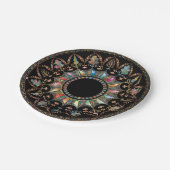 Mandala Pappteller (Schrägansicht)