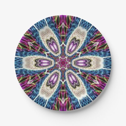 Mandala Pappteller (Vorderseite)