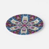 Mandala Pappteller (Schrägansicht)