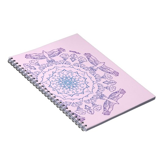 Mandala Paragliding Notebook Notizblock (Rechte Seite)