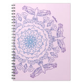 Mandala Paragliding Notebook Notizblock (Vorderseite)
