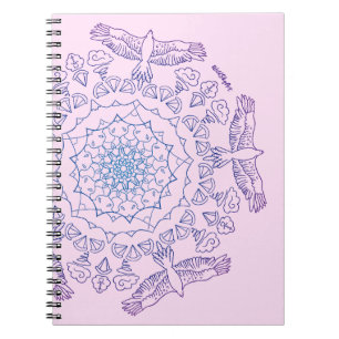 Mandala Paragliding Notebook Notizblock