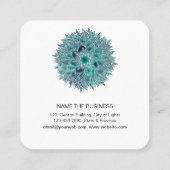 Mandala Parco Civico-Ciani Estival Jazz Quadratische Visitenkarte (Rückseite)