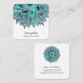 Mandala Parco Civico-Ciani Estival Jazz Quadratische Visitenkarte (Vorne/Hinten)