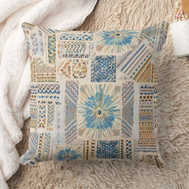 Mandala Patchwork Pillow Kissen (Decke)